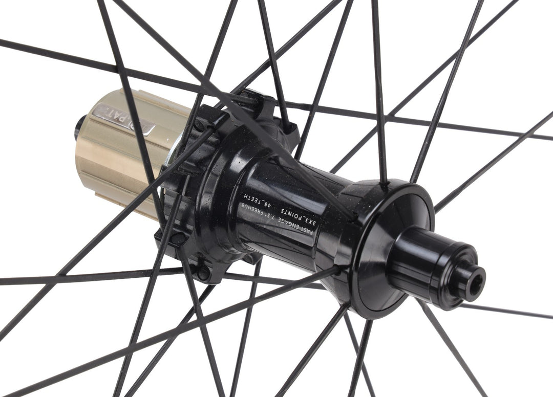 HUNT 50 Carbon Wide Aero Road Wheelset Tubeless Shimano 11 Spd 700c QR Rim Brake