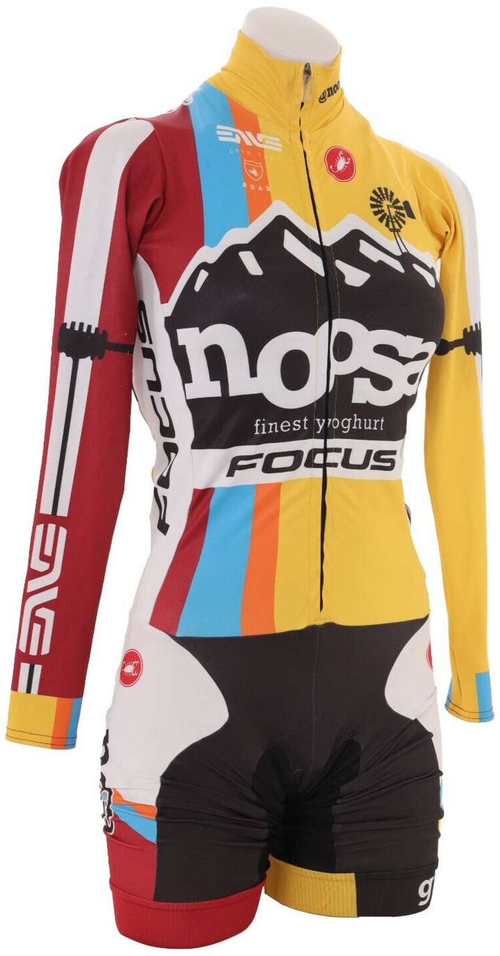 Castelli Women Noosa Pro Cyclocross Team Long Slv Skinsuit SMALL Bike Focus ENVE