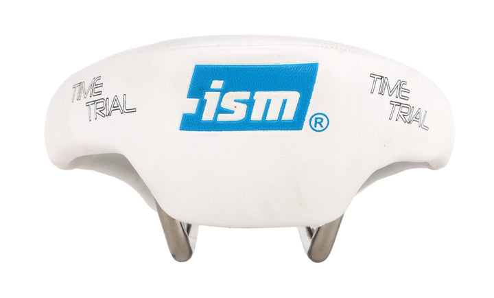 ISM Adamo Time Trial Bike Saddle 130mm 7 x 7mm Titanium WHITE Split Nose TT Tri