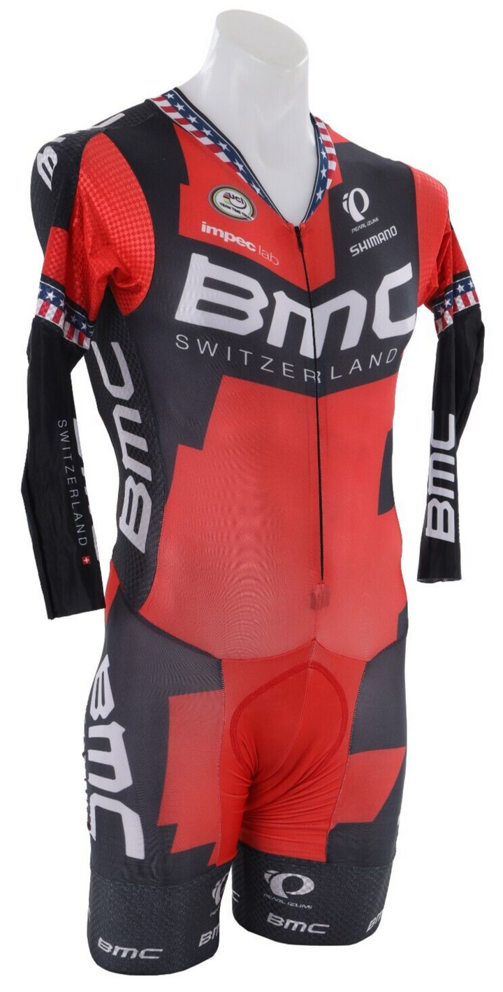 Pearl Izumi BMC Pro Cycling Team Long Slv Mach 5 Speedsuit Men MEDIUM USA Champ