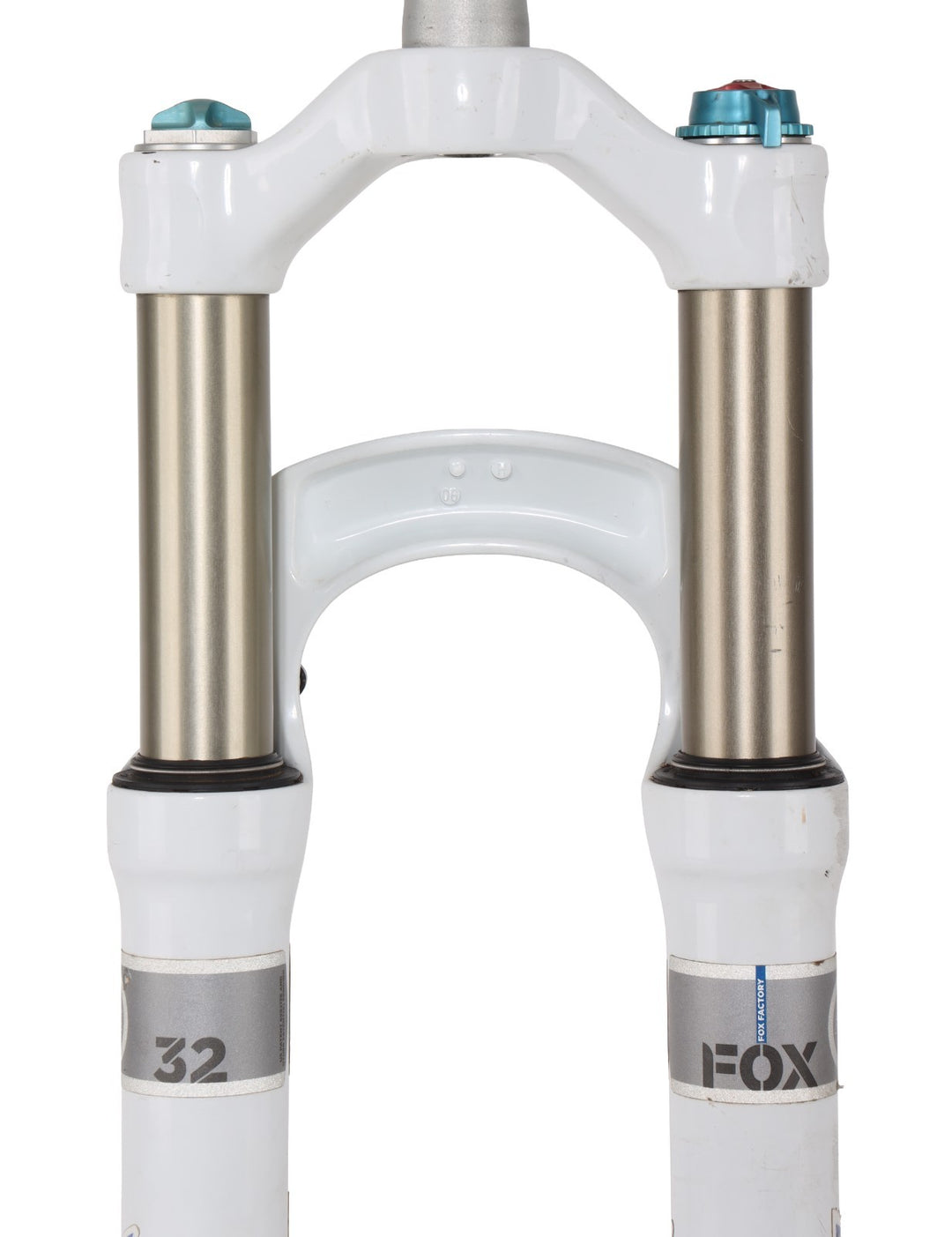 Fox Factory F Series RLC Disc 32 Mtn Bike Fork 26" 100mm Lockout WHITE QR MTB