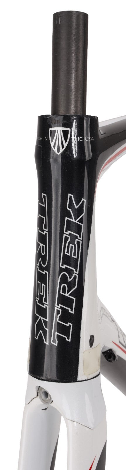 Trek Madone 6.9 OCLV Red Carbon Road Bike Frameset XL 60cm WHITE Rim QR USA 2008