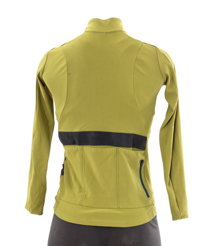 Velocio Thermal Long Sleeve Cycling Jersey Women XS Green Winter Cycling Gravel