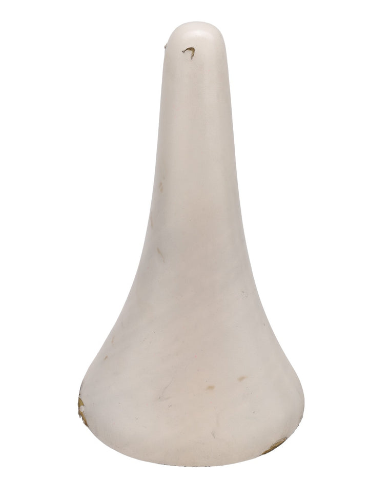 Selle Italia Mundialita Leather Road Bike Saddle 140mm 7x 7mm White CrMo Vintage