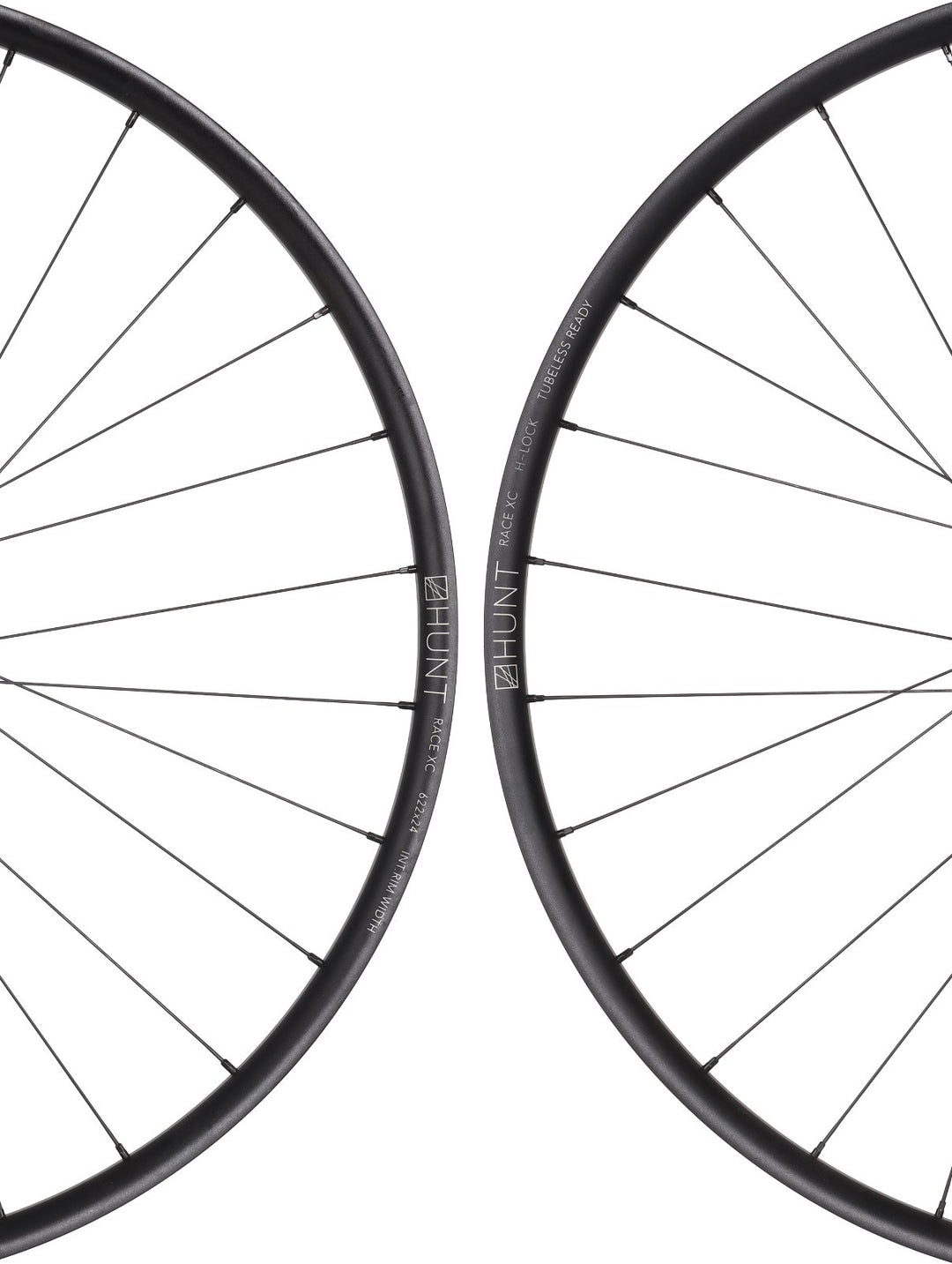 HUNT Race XC 29" Disc Alloy Tubeless Mtn Bike Wheelset CL/6B Shimano MS 12 Spd