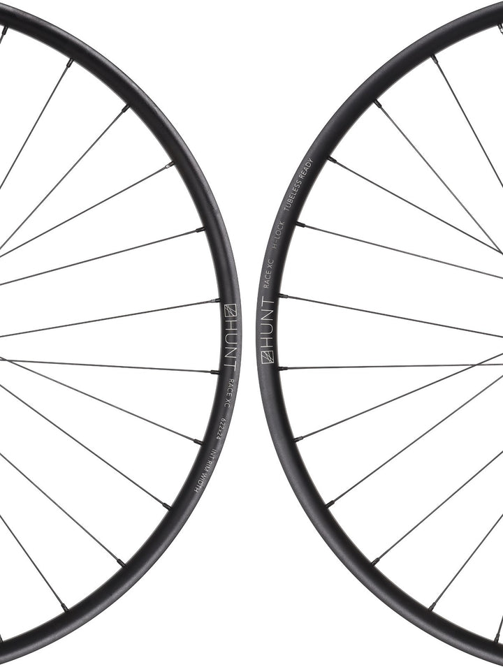 HUNT Race XC 29" Disc Alloy Tubeless Mtn Bike Wheelset CL/6B Shimano MS 12 Spd