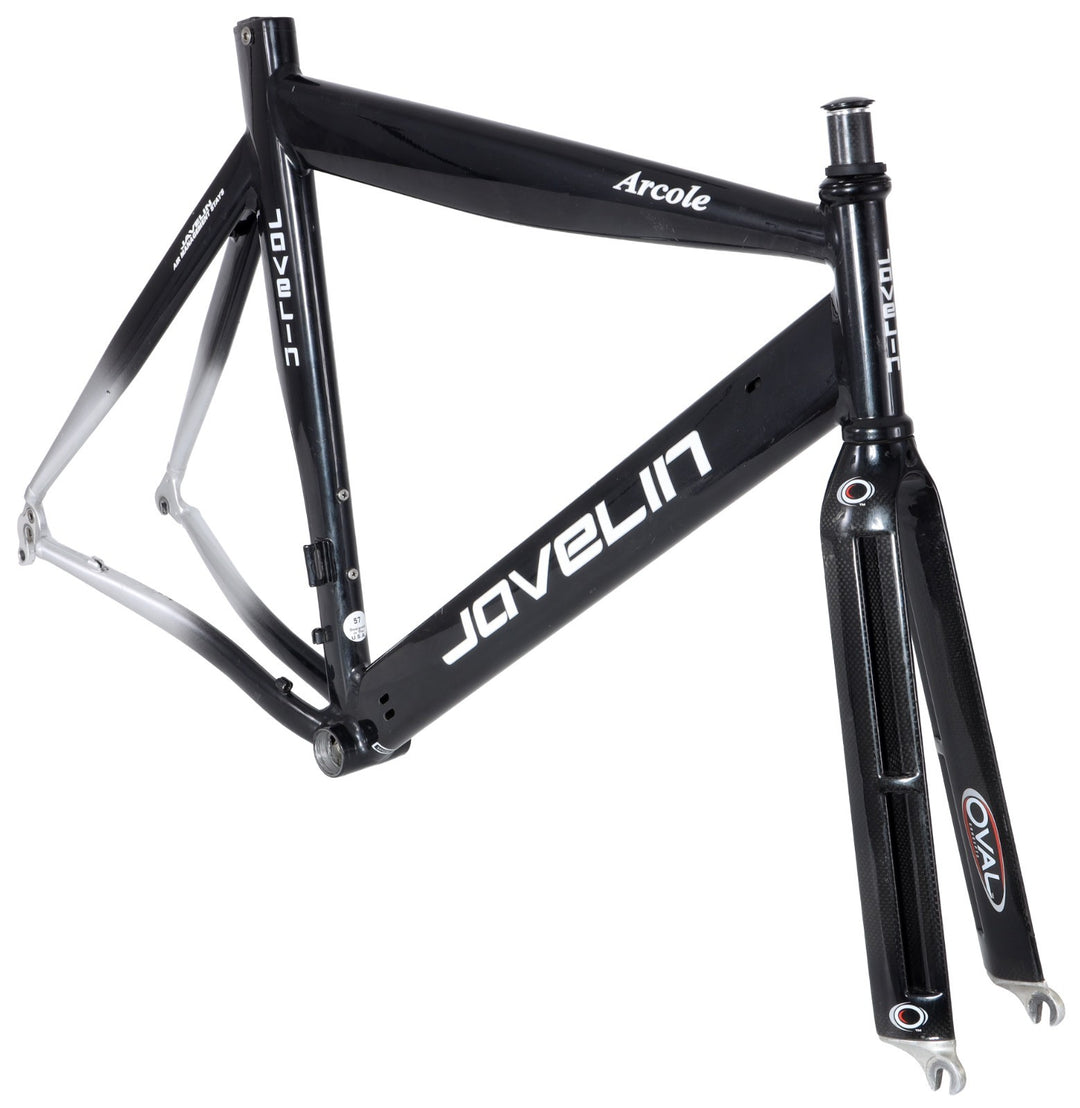 Javelin Arcole Alloy Road Triathlon TT Bike Frameset LG 57cm Black 700c Rim QR