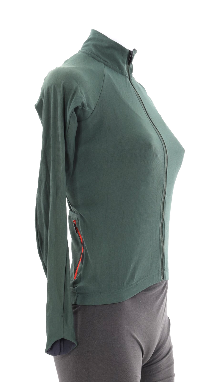 Velocio Signature Long Sleeve Cycling Jersey Women S Green Road Gravel Mountain