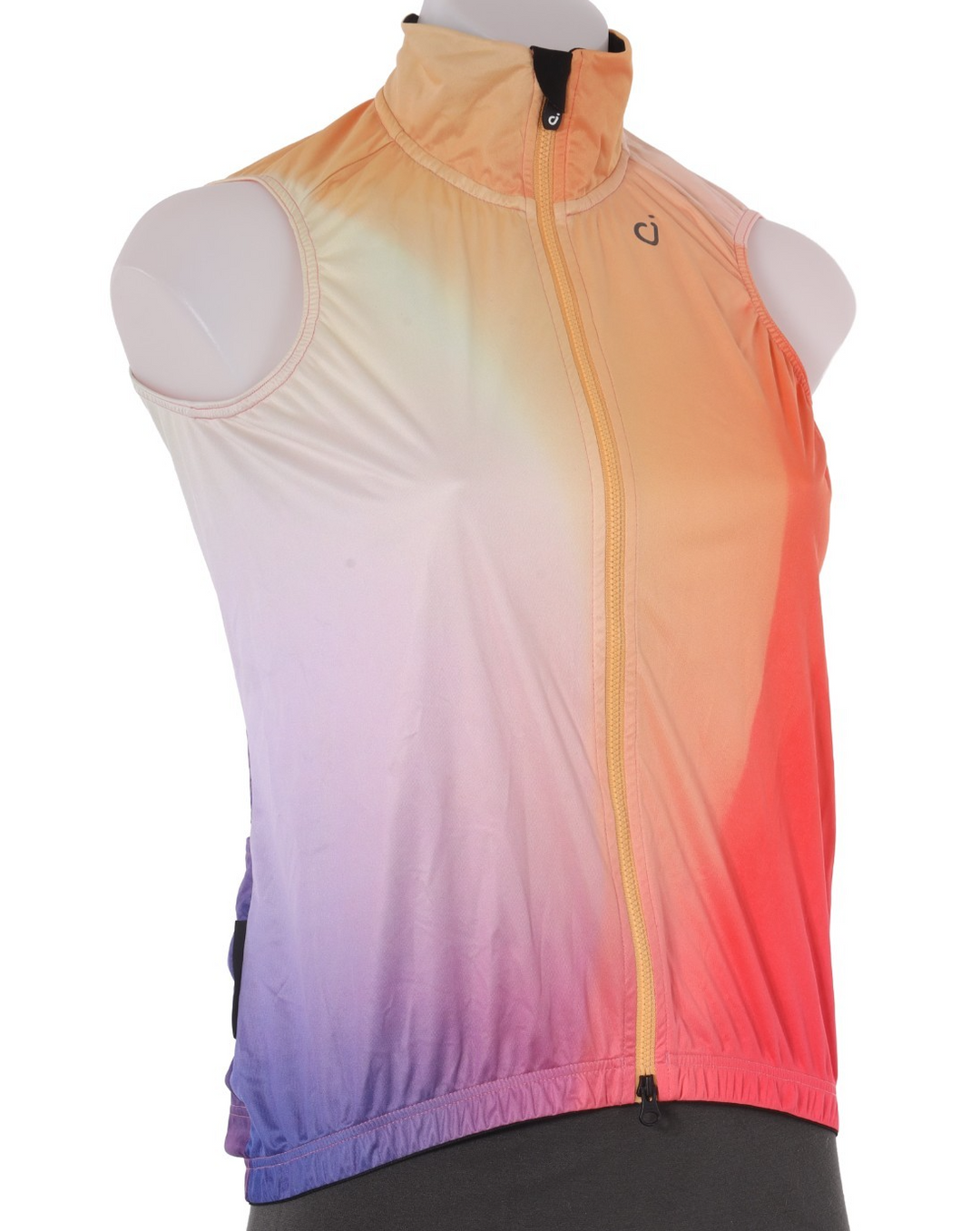 Velocio Wind Vest Women SMALL Purple Orange Road Bike Gravel Race Mountain