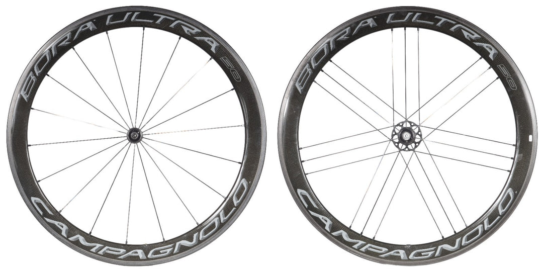 Campagnolo BORA ULTRA 50 Carbon Tubular Road Bike Wheelset 9-12 Speed QR Rim G3