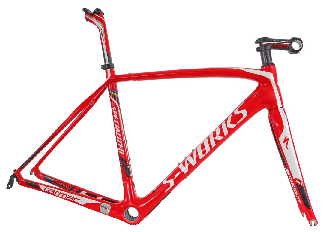 Specialized S-Works Tarmac SL4 Carbon Road Bike Frameset 54cm FLO RED 11r 2012
