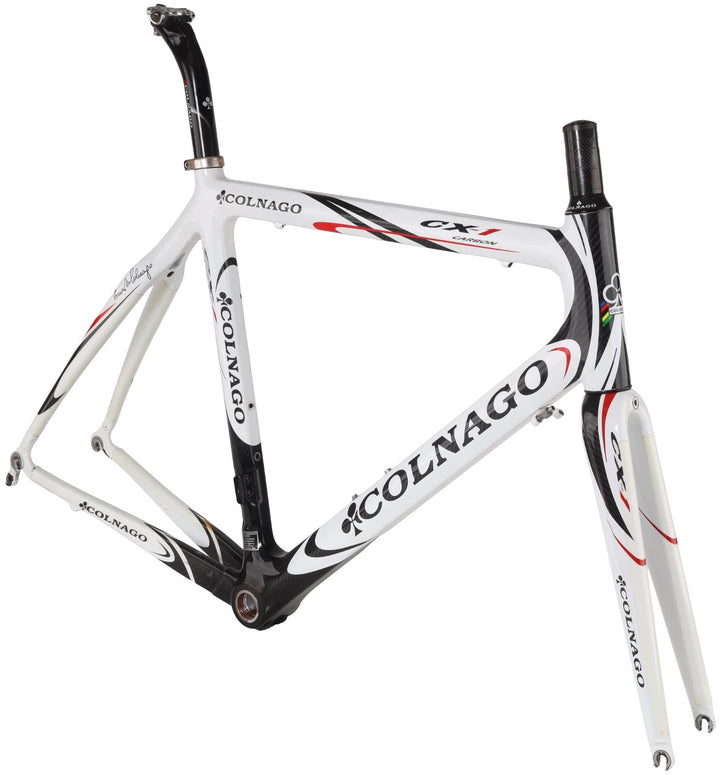 Colnago CX-1 Carbon Road Bike Frameset 56s WHITE 700c QR Rim Brake Italy 2009