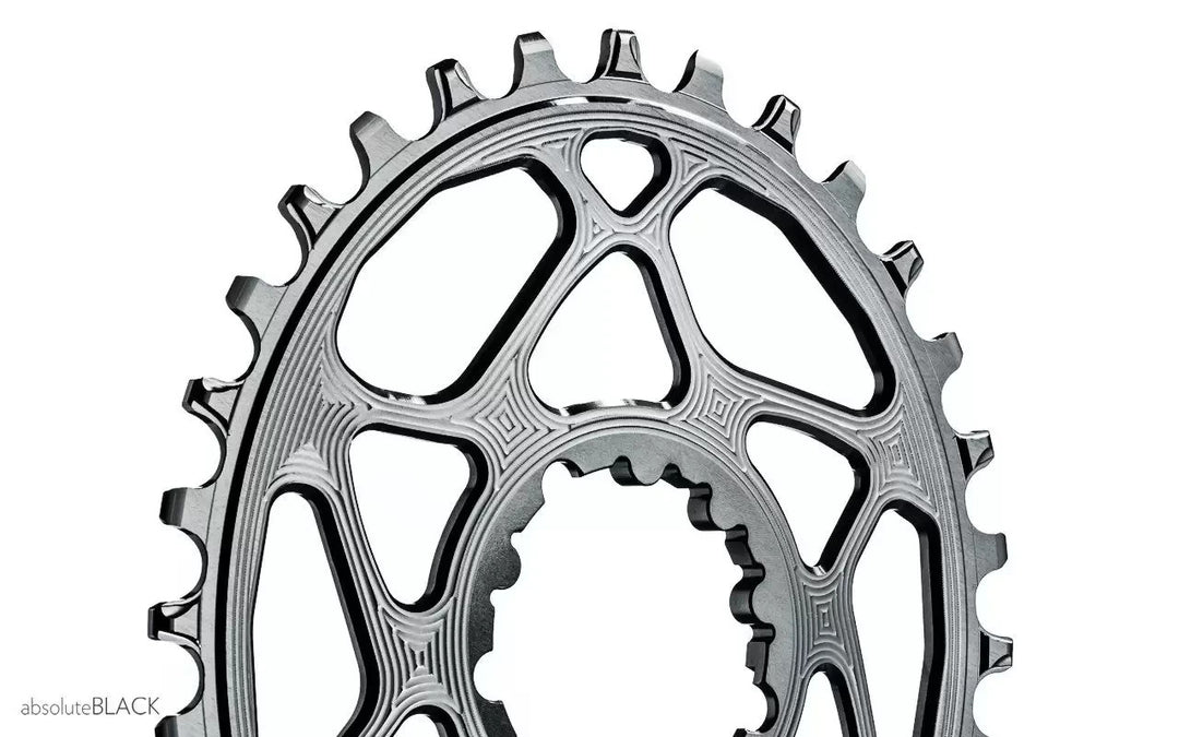 absoluteBlack Oval Boost MTB Chainring 30T Direct Mount 3mm Offset SRAM Silver