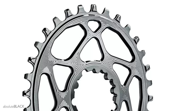 absoluteBlack Oval Boost MTB Chainring 30T Direct Mount 3mm Offset SRAM Silver