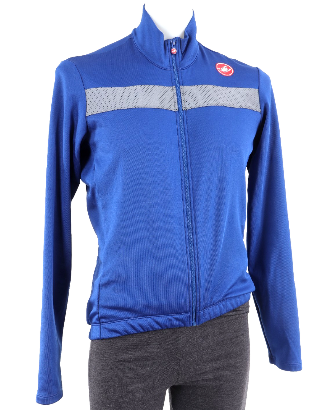 Castelli Puro 3 Men Thermal Long Sleeve Cycling Jersey XL Blue Road Bike Winter