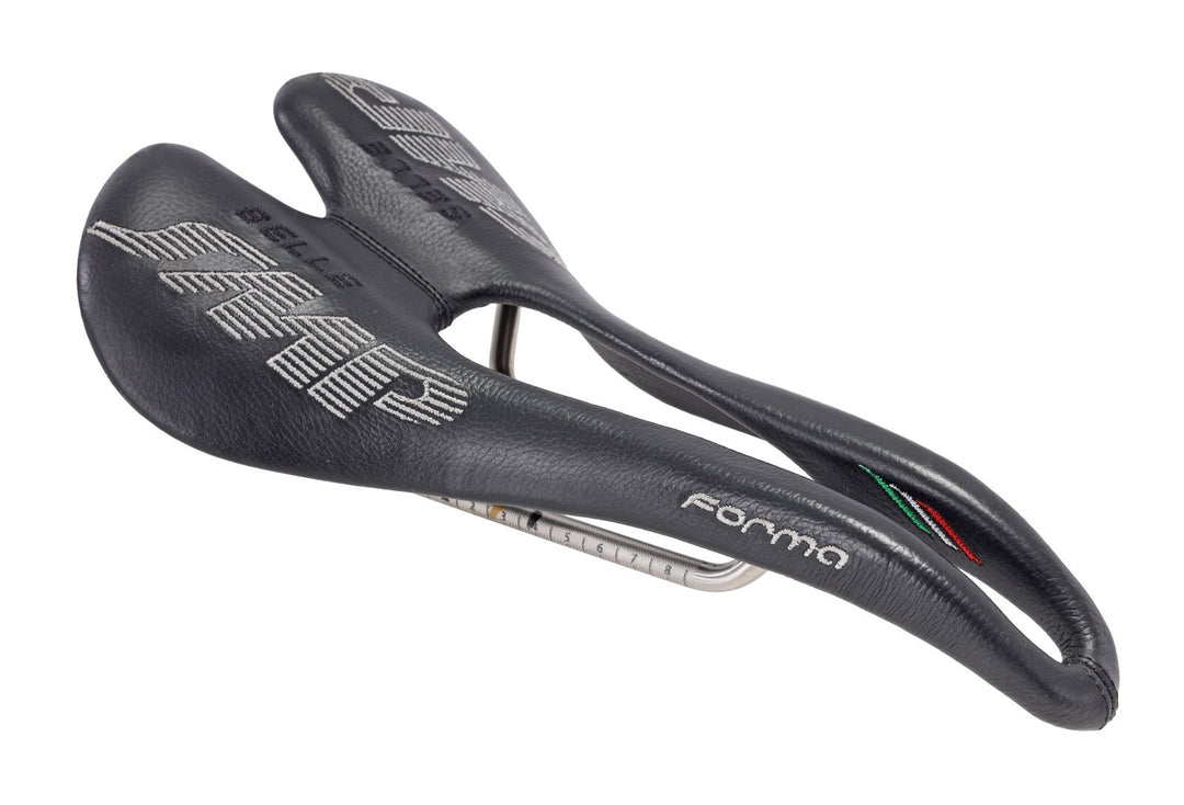 Selle SMP Forma Carbon Road Bike Saddle 137mm BLACK 7x 7mm AISI Steel Road Italy