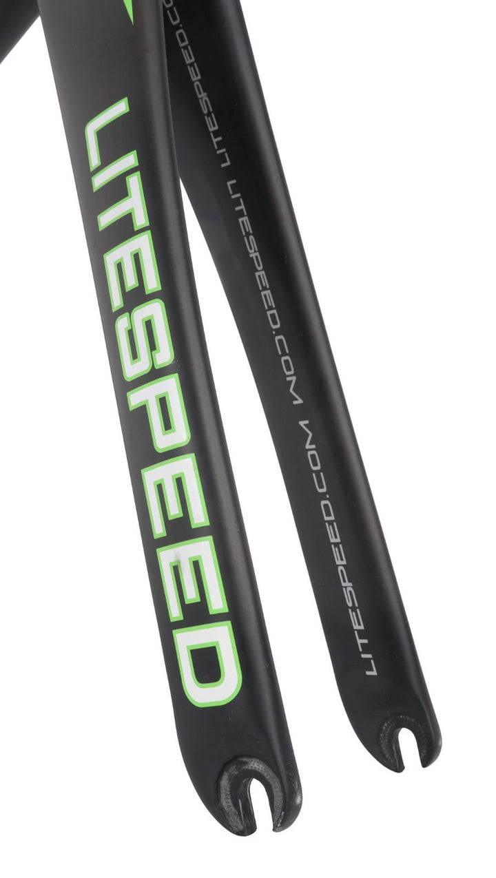 Litespeed C1 Carbon Road Bike Frameset XL Nude/White/Green 700c QR Rim Aero 2013
