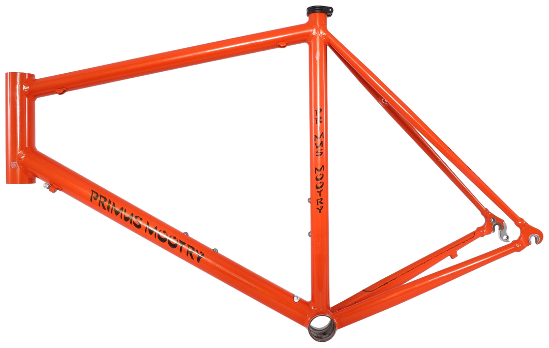 Primus Mootry Alloy Road Bike Frame 56cm ORANGE 700c QR Rim Brake Made In USA