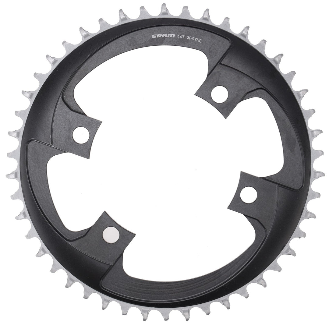 SRAM X-Sync AXS 12/13 Speed Road Bike Chainring 46T 4-Bolt 107 BCD Gravel