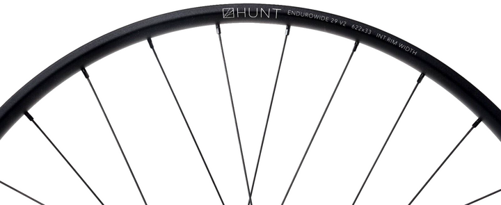 HUNT Enduro Wide V2 MTB 29 Alloy Mtn Bike FRONT Wheel 6 Bolt Disc 15x 110mm 33mm