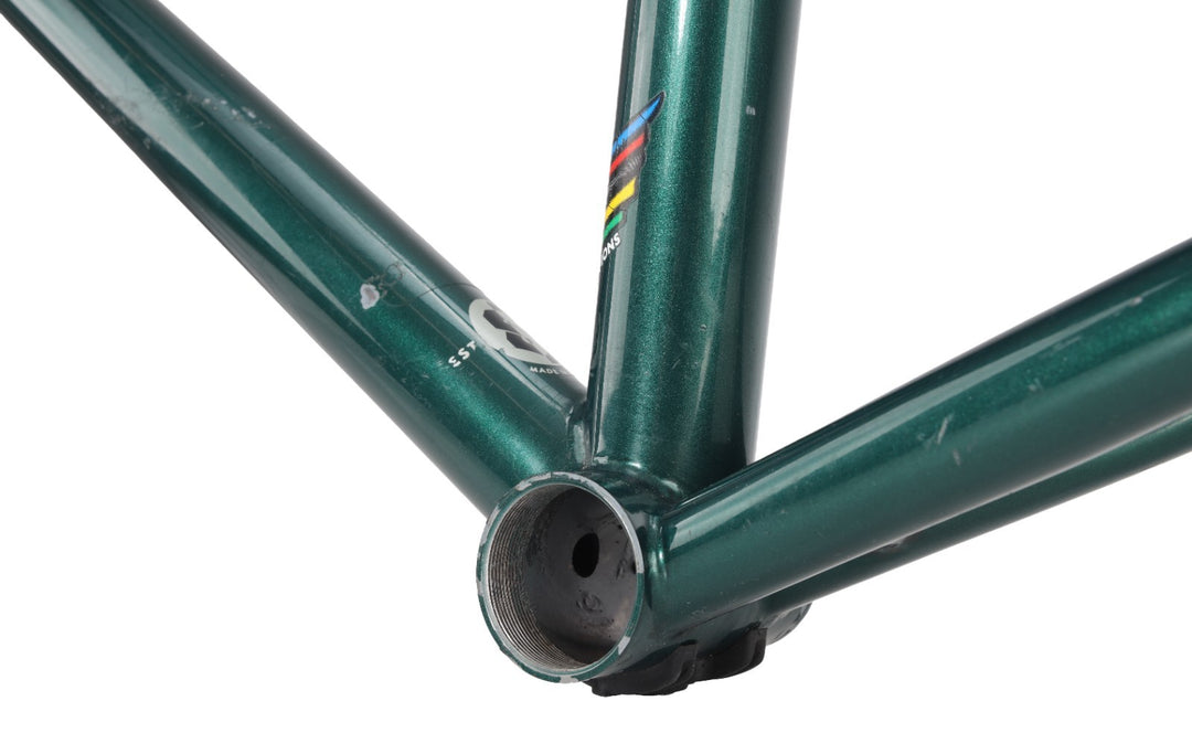 Serotta Colorado III Steel Road Bike Frameset 59cm Carbon GREEN 700c USA Made