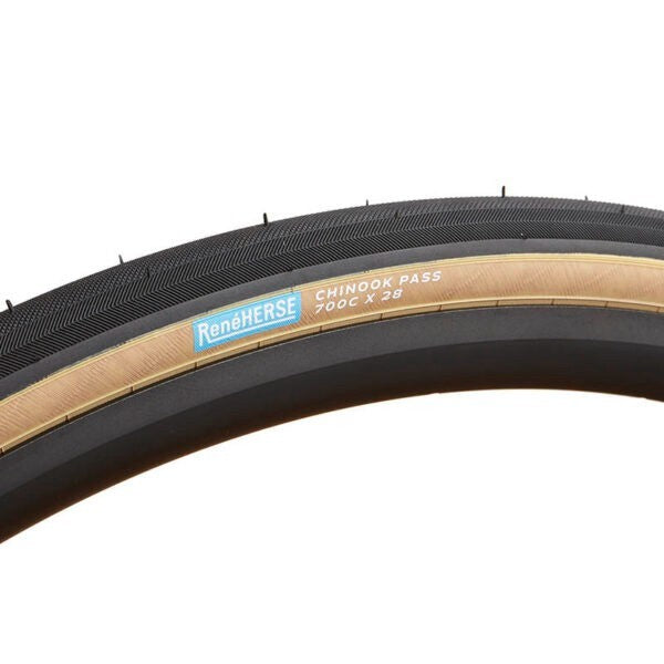 Rene Herse Chinook Pass Extralight Clincher Road Bike Tire 700 x 28c Tan Wall