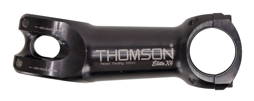 Thomson Elite X4 Alloy Road Bike Stem 31.8 x 110mm 10° BLACK 4-Bolt SM-E140
