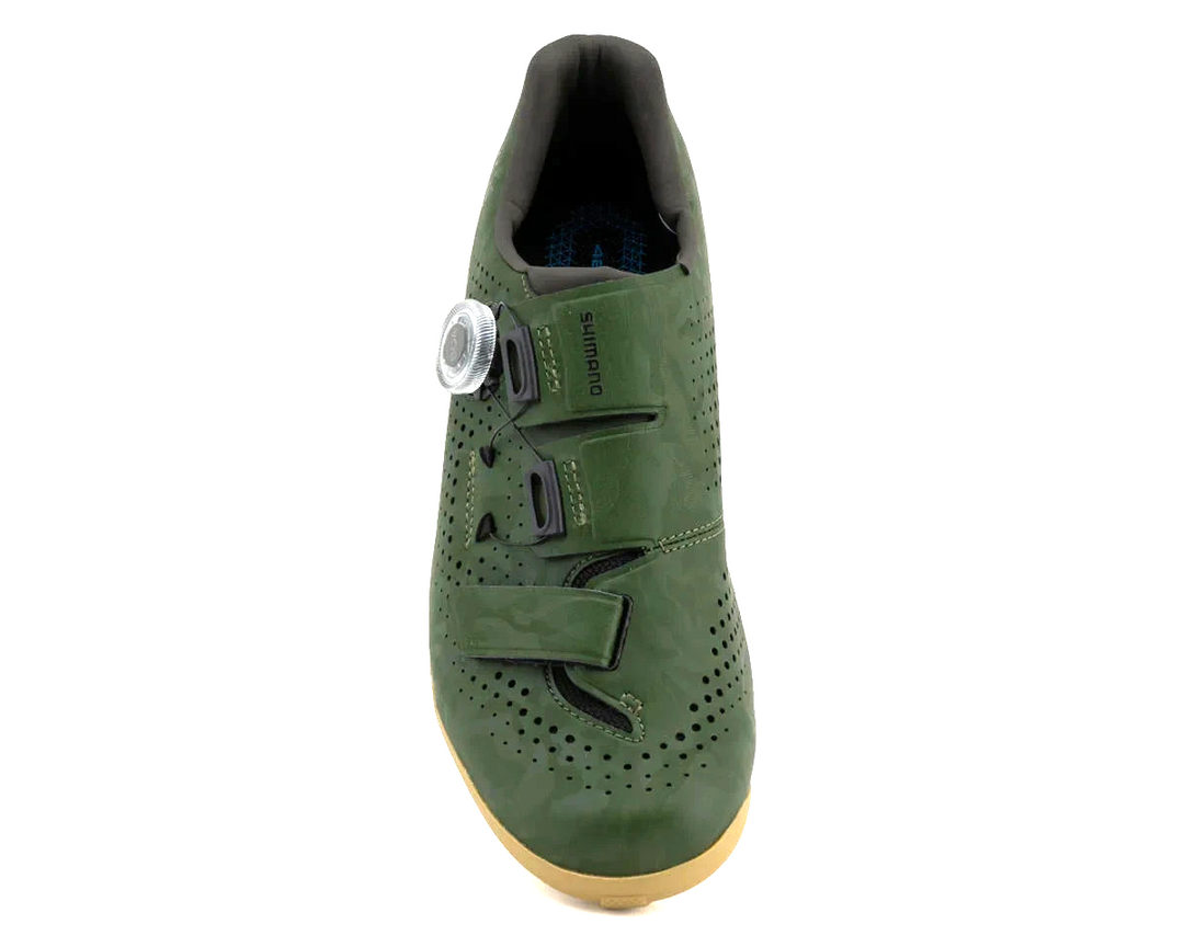 Shimano RX6 Carbon Mountain Bike Shoes EU 43 US Men 9 2-Bolt Boa GREEN XC Race