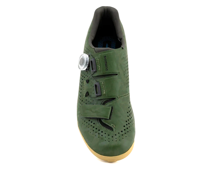 Shimano RX6 Carbon Mountain Bike Shoes EU 43 US Men 9 2-Bolt Boa GREEN XC Race