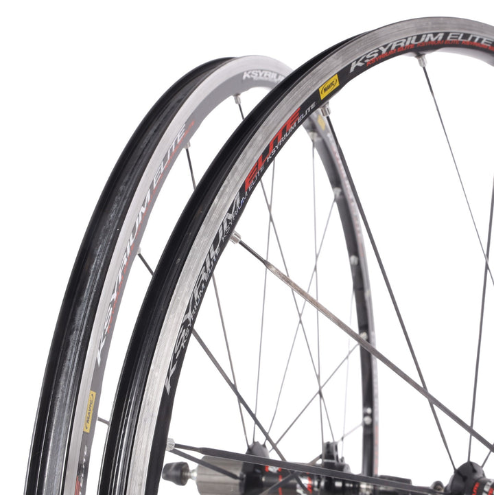 Mavic Ksyrium Elite Alloy Road Bike Clincher Wheelset 11 Spd Shimano 700c Rim QR