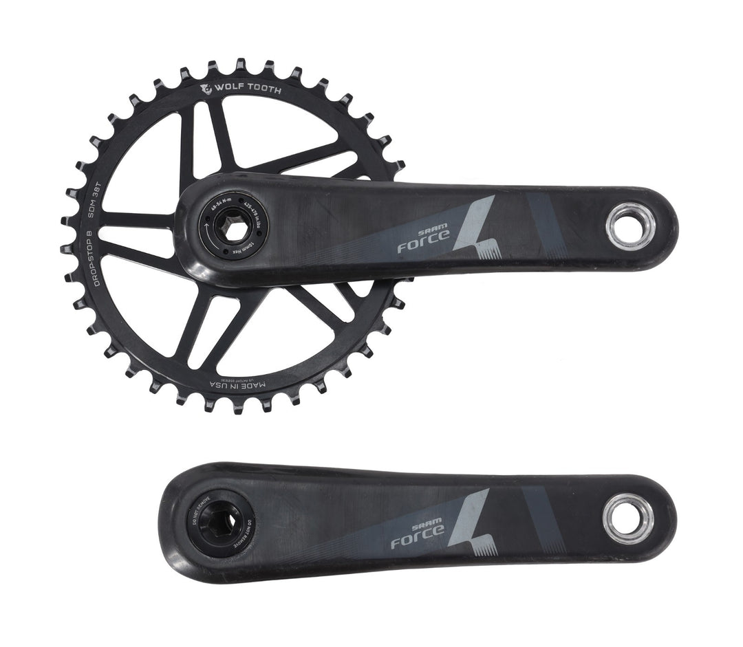SRAM Force 1 Carbon 1x 11 Speed Gravel Bike Crankset 170mm 38T Direct Mount BB30