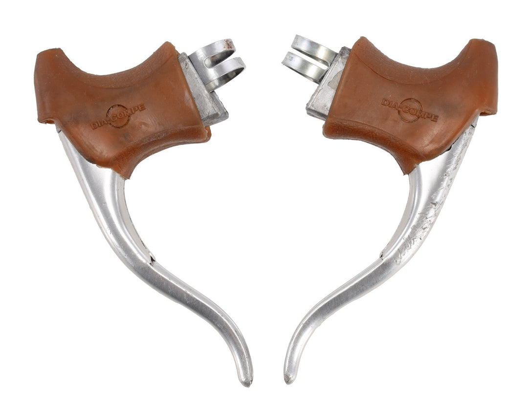 Universal Mod. 77 Road Bike Brake Lever Set Non Aero Brown Dia-Compe Vintage