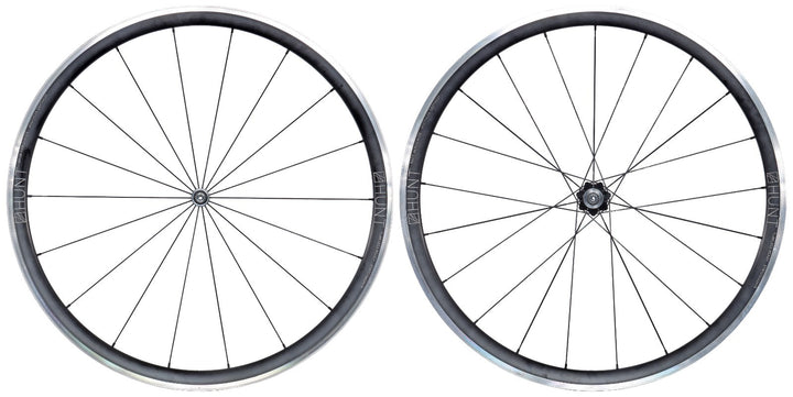 HUNT Race Aero Wide Alloy Road Wheelset Tubeless Shimano 11s 700c QR Rim Brake
