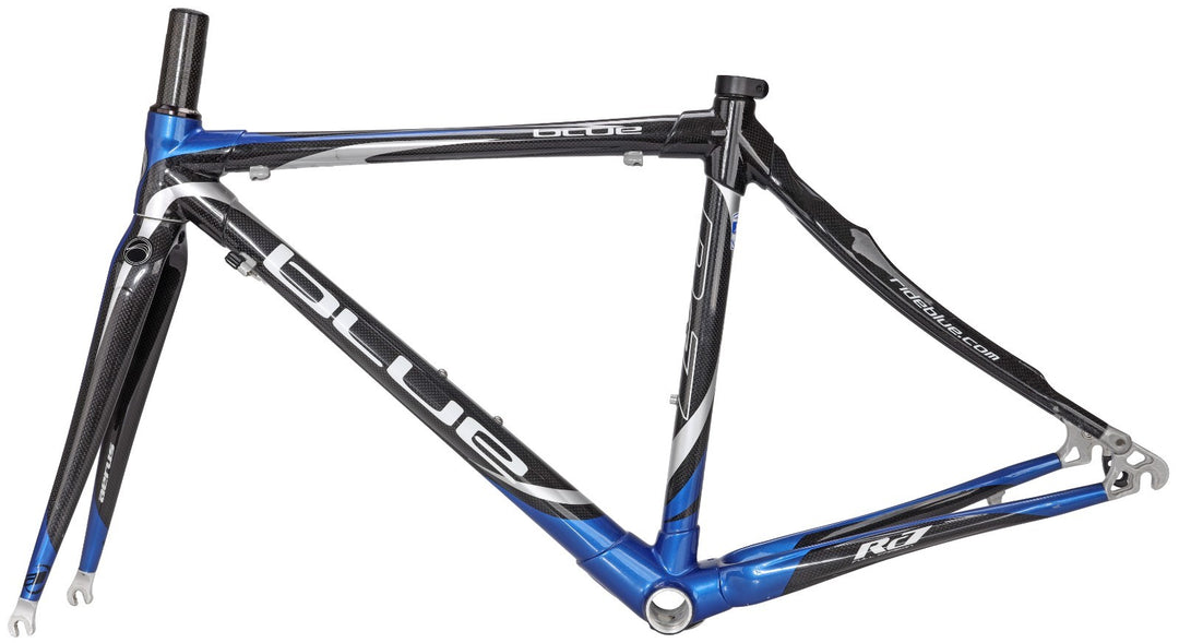 Blue Cycles RC7 Carbon Road Bike Frameset X-Small GLOSS CLEAR Rim QR USA 2008