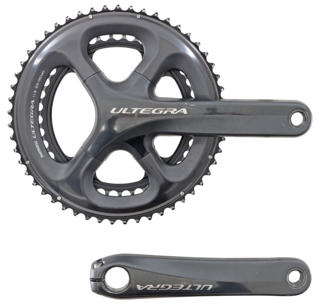 Shimano Ultegra FC-6800 2x 11 Speed Road Bike Crankset 175mm 53/39T Gravel Race