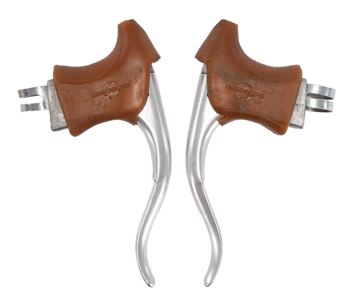 Universal Mod. 77 Road Bike Brake Lever Set Non Aero Brown Dia-Compe Vintage
