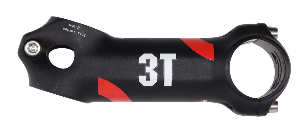 3T ARX II TEAM Alloy Road Bike Stem 31.8 x 100mm BLACK 17º 1 1/8" Ti Bolts 17/73