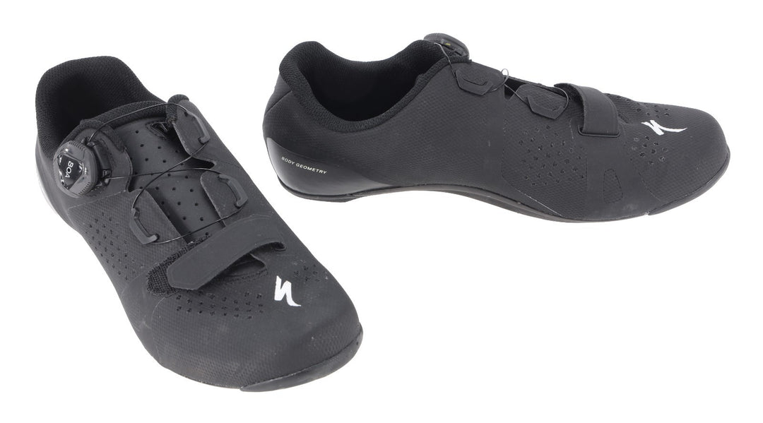 Specialized Torch 2.0 Carbon Road Bike Shoes EU 40.5 Men US 7.75 BLACK 3-Bolt