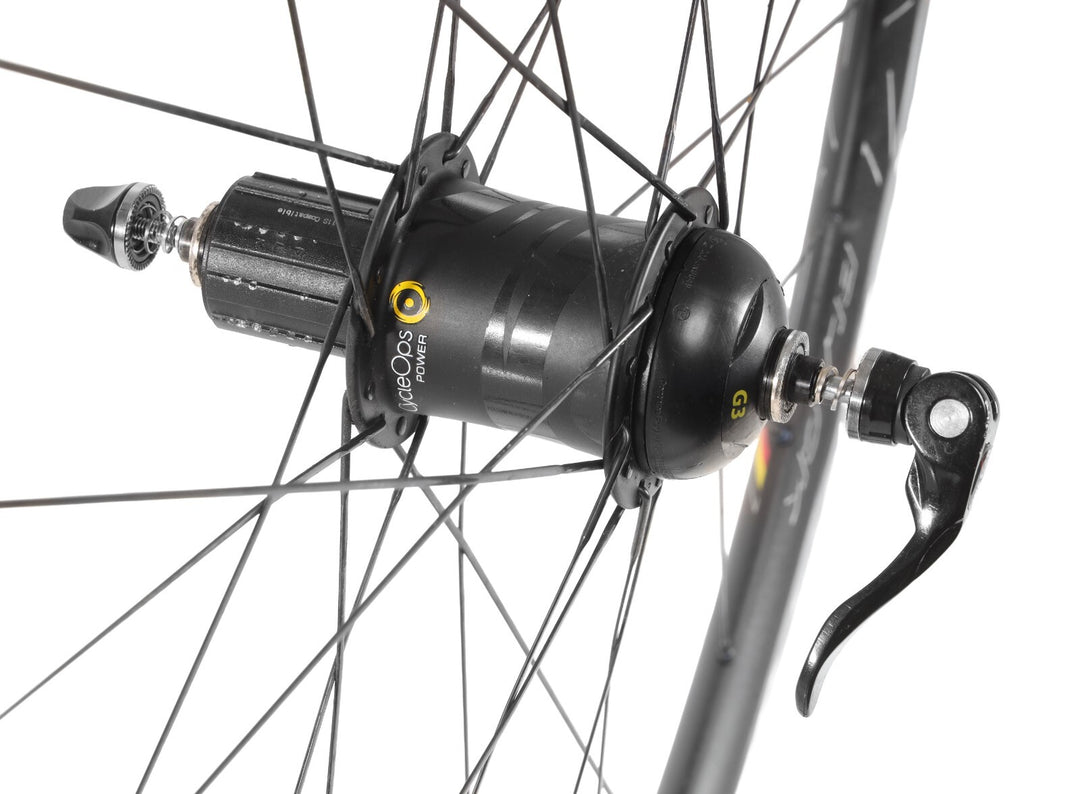 HED Belgium Black Alloy Clincher Road Bike Wheelset 11s 700c DT 240s Rim QR Race