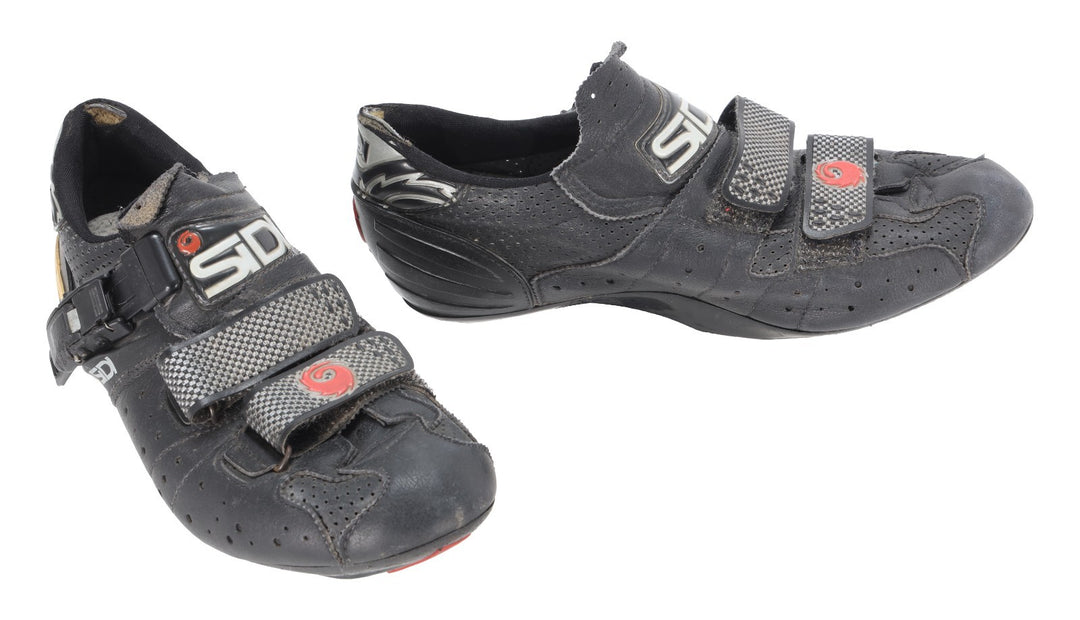 Sidi Genius Road Bike Shoes EU 40 US Men 7.5 Black 3-Bolt Cycling Race Gravel