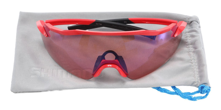 Shimano Equinox Cycling Sunglasses GLOSS RED Ridescape OR Lens CE-EQNX4 Gravel