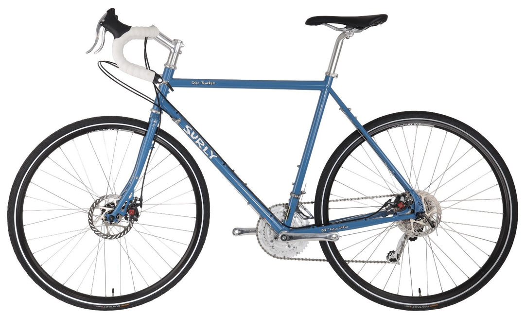 Surly Disc Trucker 3x 10 Sp Touring Bike 56cm BLUE 4130 Dura-Ace XT Sugino 2017
