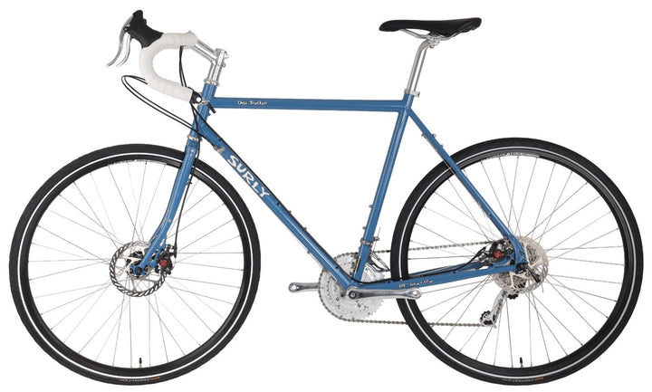 Surly Disc Trucker 3x 10 Sp Touring Bike 56cm BLUE 4130 Dura-Ace XT Sugino 2017