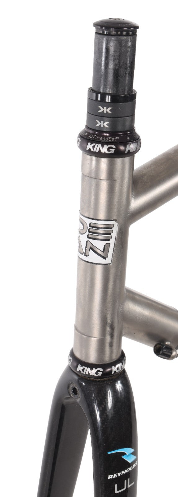 DEAN Bikes El Diente Titanium Road Frameset 56cm Carbon Fork QR Rim Brake USA