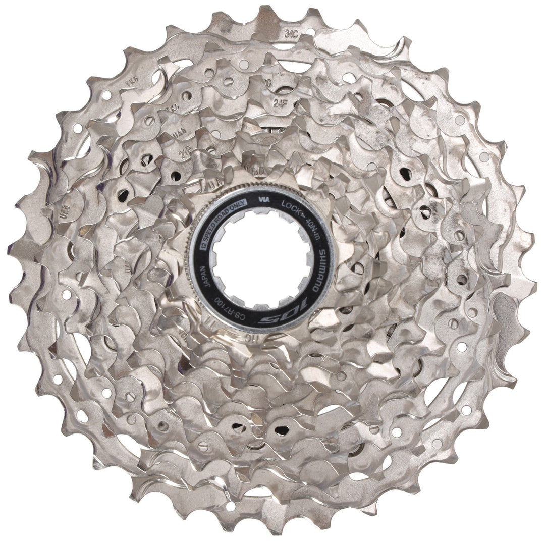 Shimano 105 CS-R7100 12 Speed Road Bike Cassette 11-34T Hyperglide Steel Cogs