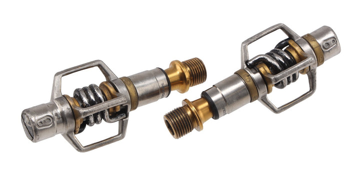 crankbrothers Eggbeater 4Ti Clipless Mountain Bike Pedals GOLD 2 Bolt NEW Cleats