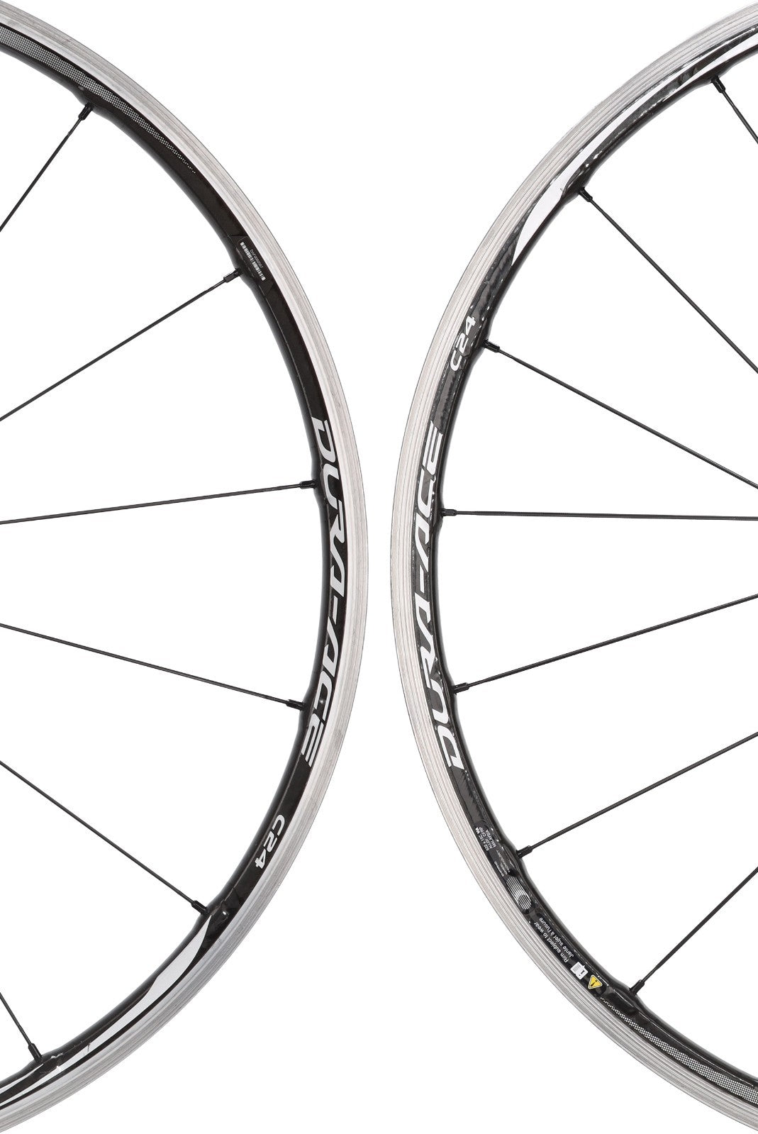 Shimano Dura-Ace WH-9000 C24 11 Spd Carbon Clincher Road Bike Wheelset 700c Rim