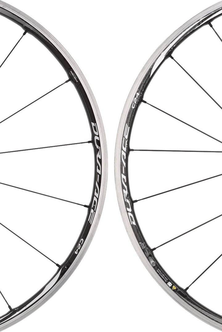 Shimano Dura-Ace WH-9000 C24 11 Spd Carbon Clincher Road Bike Wheelset 700c Rim