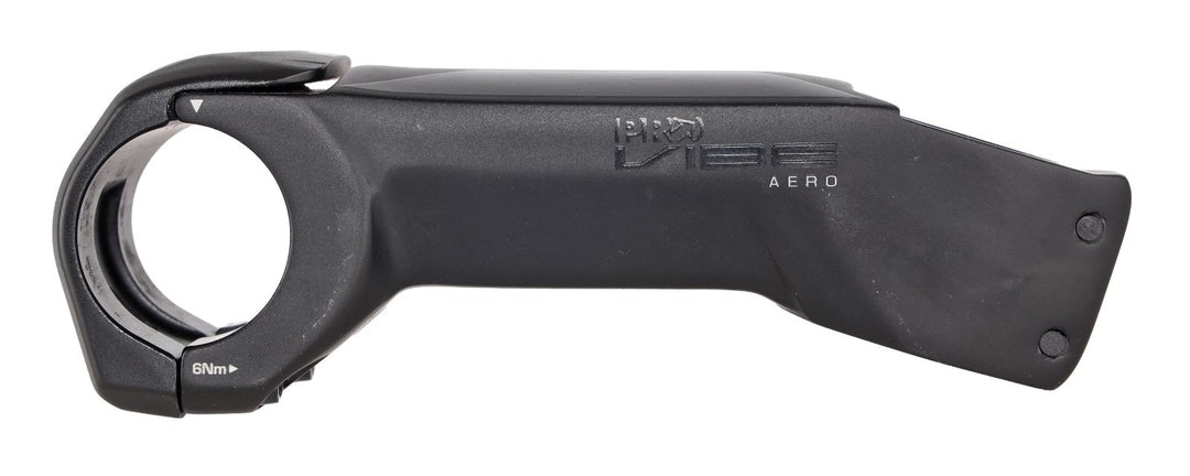 PRO Vibe Aero Alloy Road Bike Stem 31.8x 110mm -17º 1 1/8" Ti Bolts BLACK Gravel
