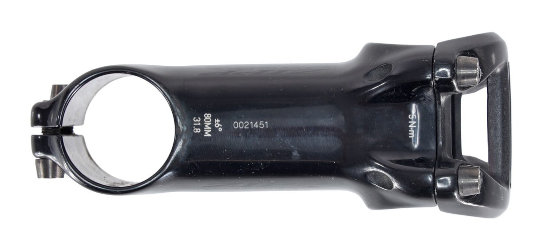 Zipp Service Course SL Alloy Road Bike Stem 31.8 x 80mm 6º 1 1/8" Black Gravel